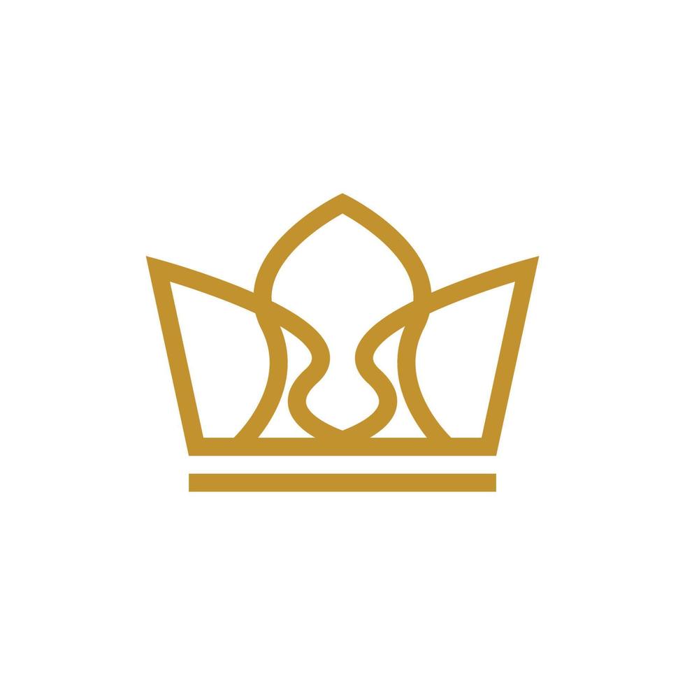 Krone Logo Vorlage Vektor-Symbol vektor