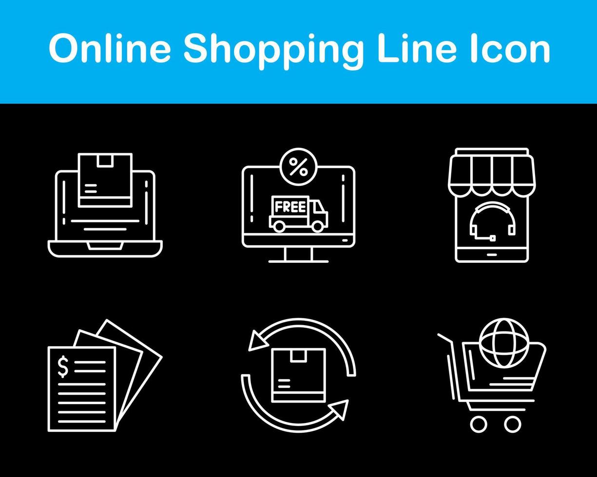 Online-Shopping-Vektor-Icon-Set vektor