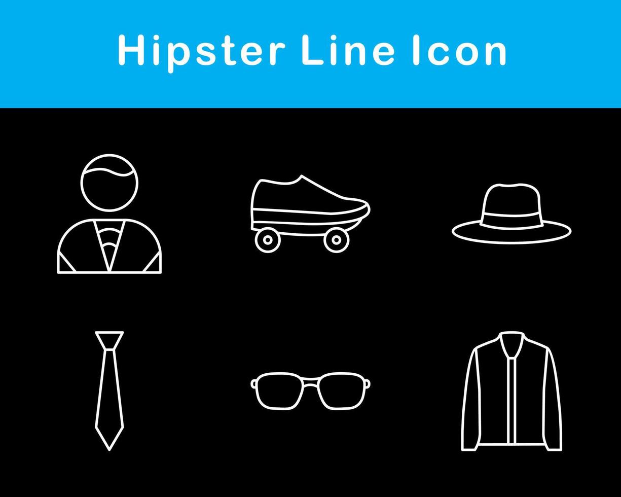 Hipster Vektor Symbol einstellen