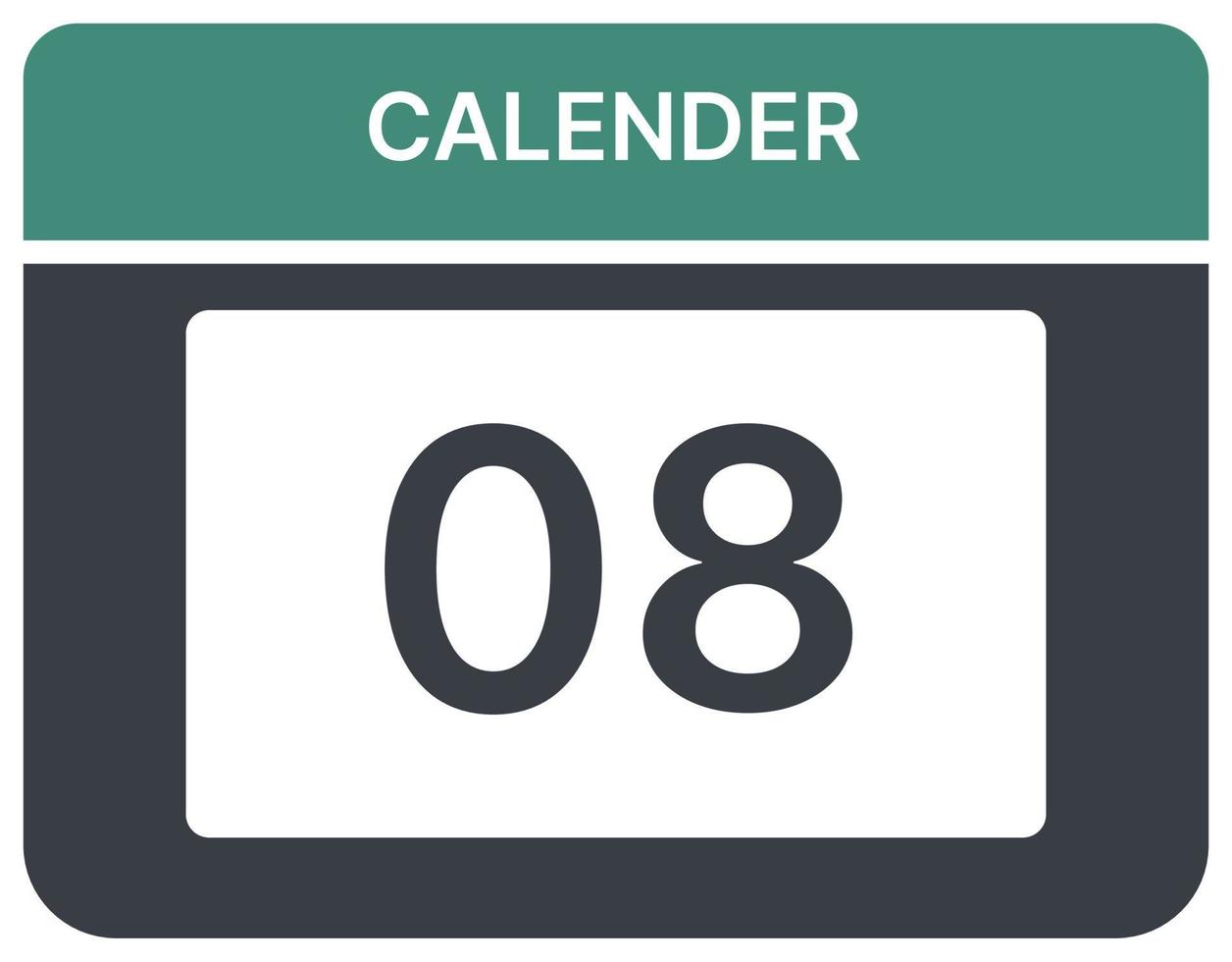 illustration av dagligen kalender månad datum för arbete vektor