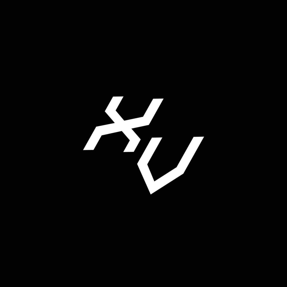 xv Logo Monogramm mit oben zu Nieder Stil modern Design Vorlage vektor