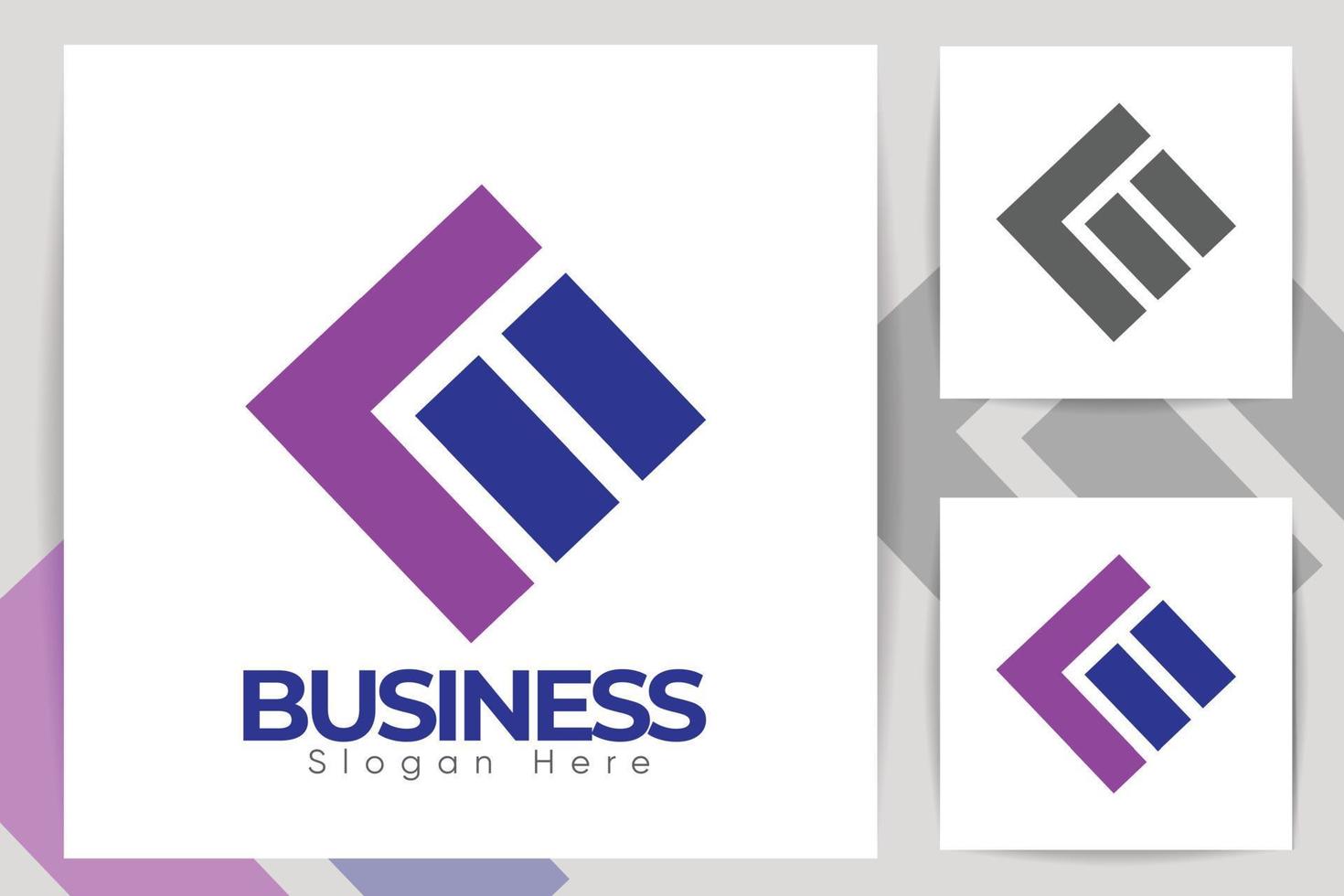 einfach einzigartig Geschäft Unternehmen Logo Vorlage Design, minimal zwei Farbe, und Hallo Qualität Digital Logo Design mit Beste einzigartig Konzept. vektor