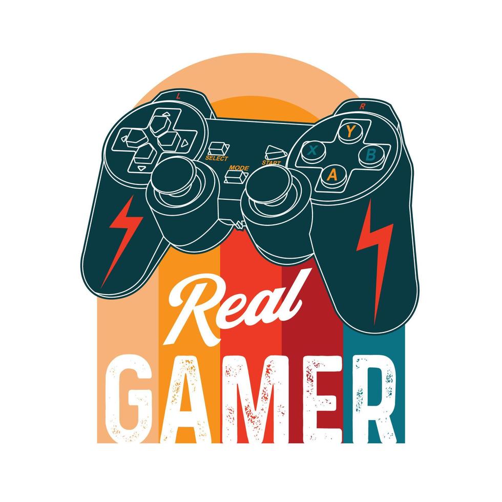 gamer pinne vektor illustration design, perfekt för t skjorta design och spel händelse handelsvaror design