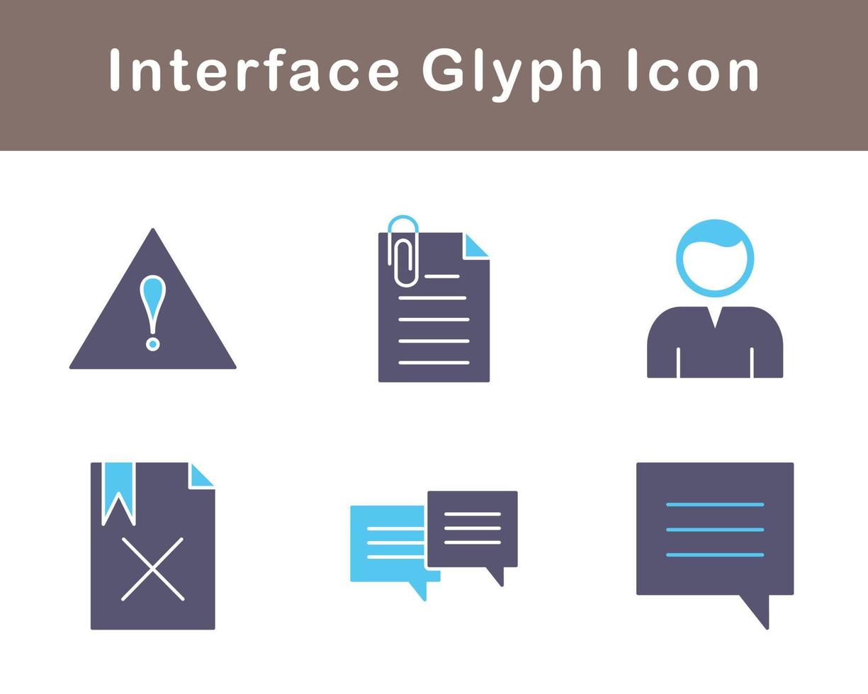 gränssnitt vektor ikon uppsättning