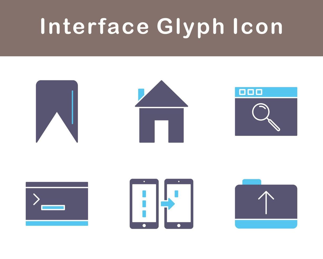 gränssnitt vektor ikon uppsättning