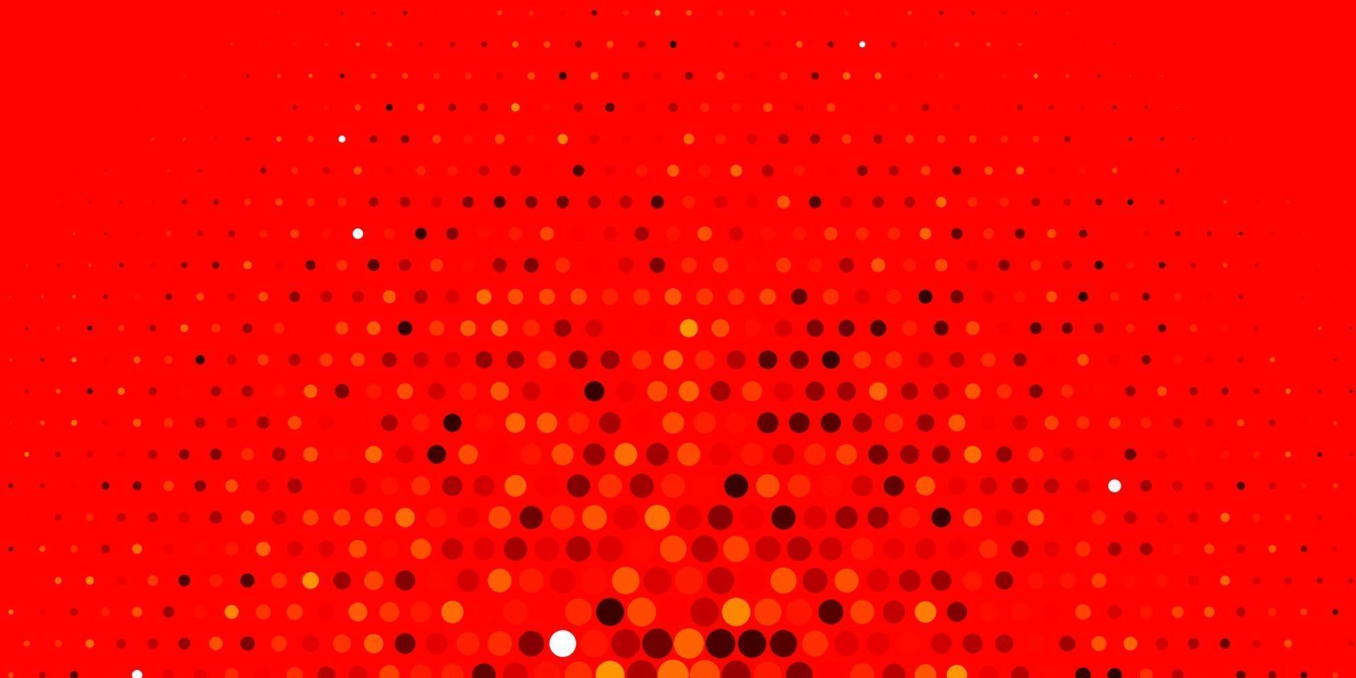 ljus orange vektor bakgrund med bubblor.