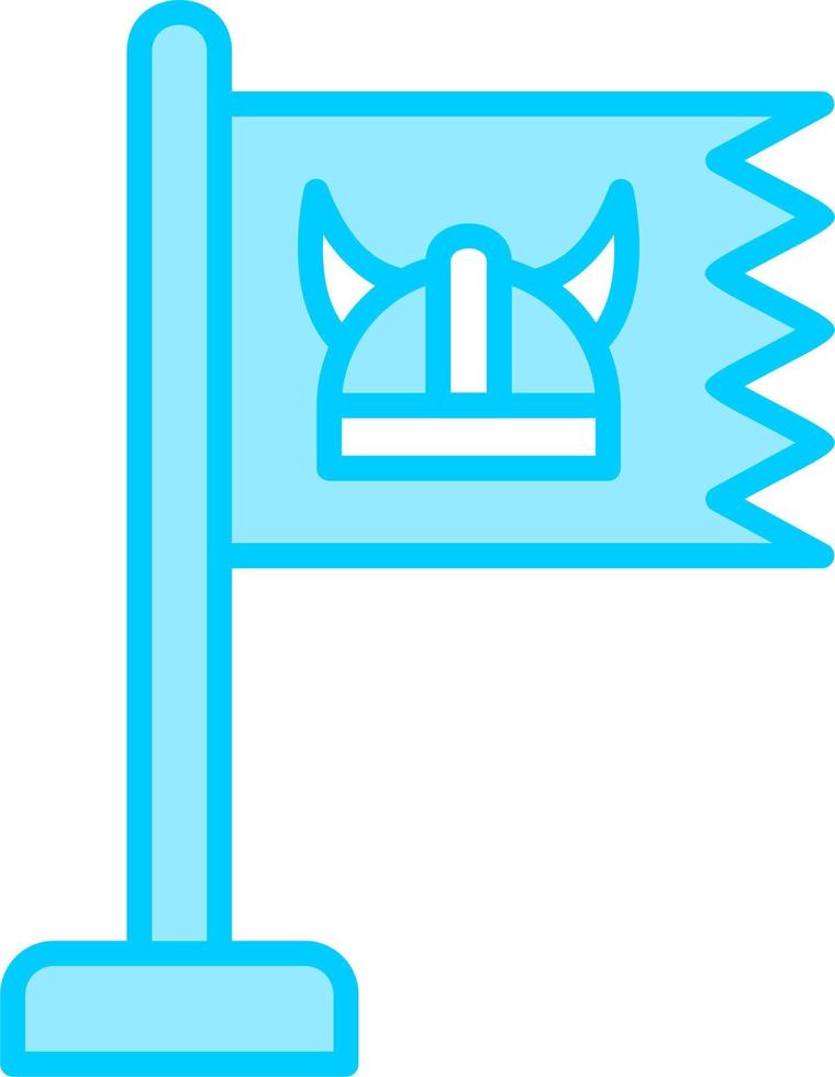 viking flagga vektor ikon