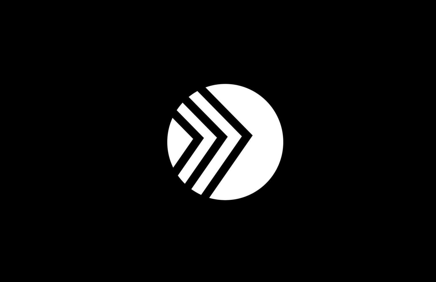 o alfabet brev logotyp ikon design med geometrisk rader. kreativ mall för företag och företag vektor