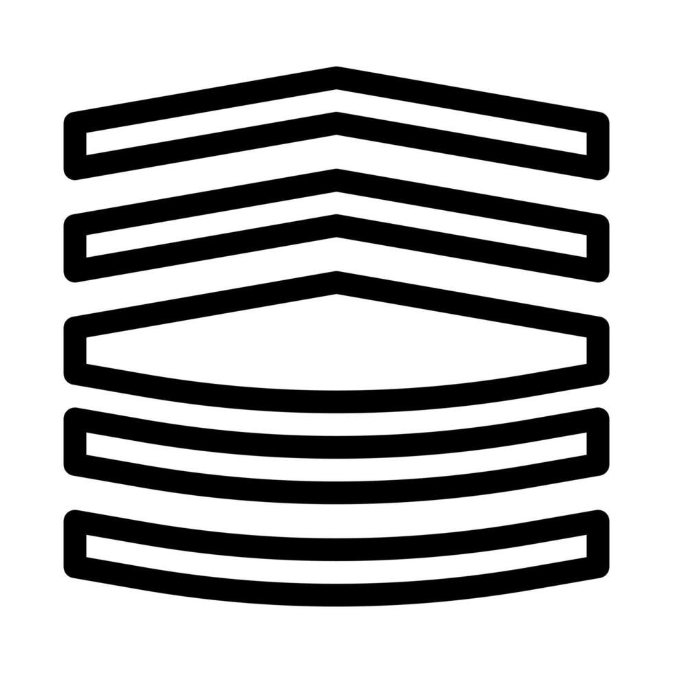 Abzeichen Symbol Gliederung Stil Militär- Illustration Vektor Heer Element und Symbol perfekt.