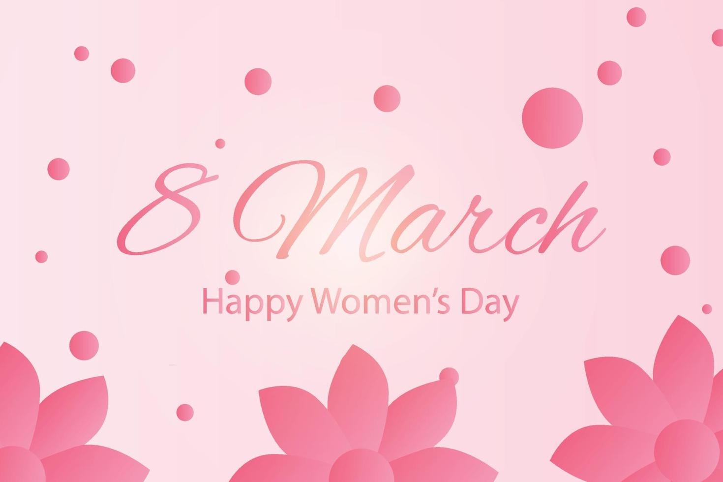 Hintergrunddesign zum Feiern des Frauentags 8. März vektor