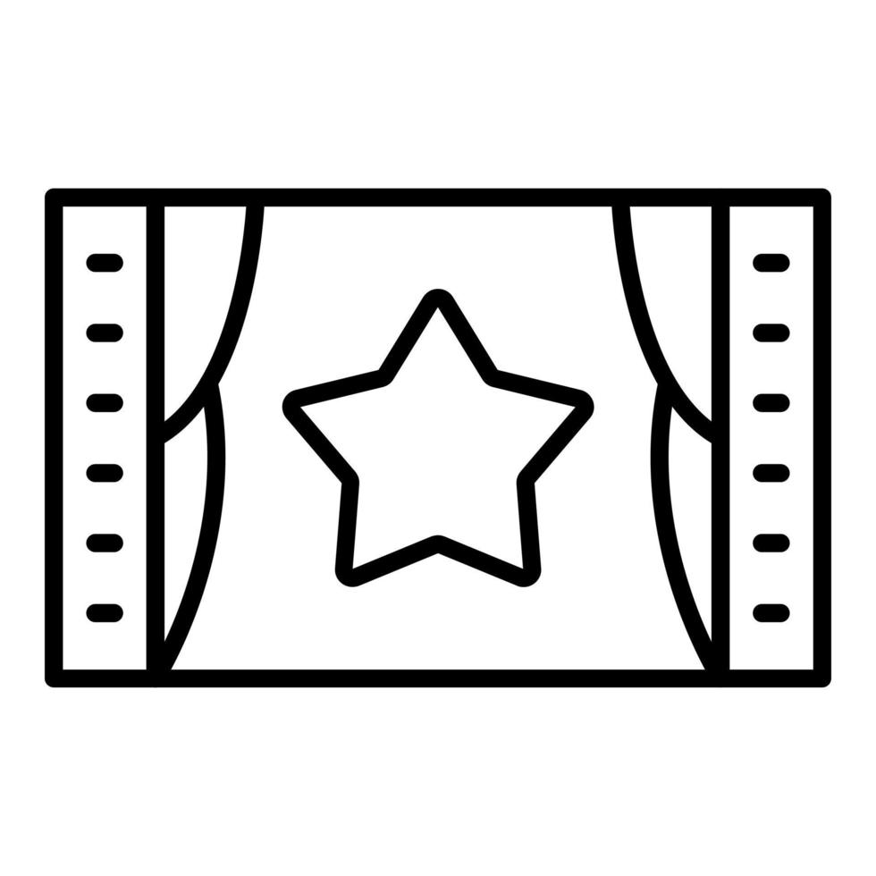 Film Premiere Symbol Stil vektor