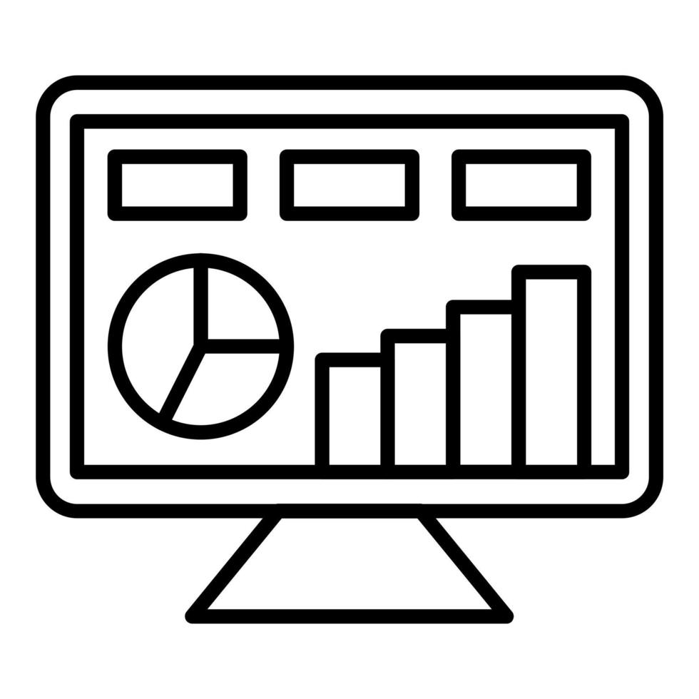 Dashboard-Symbolstil vektor