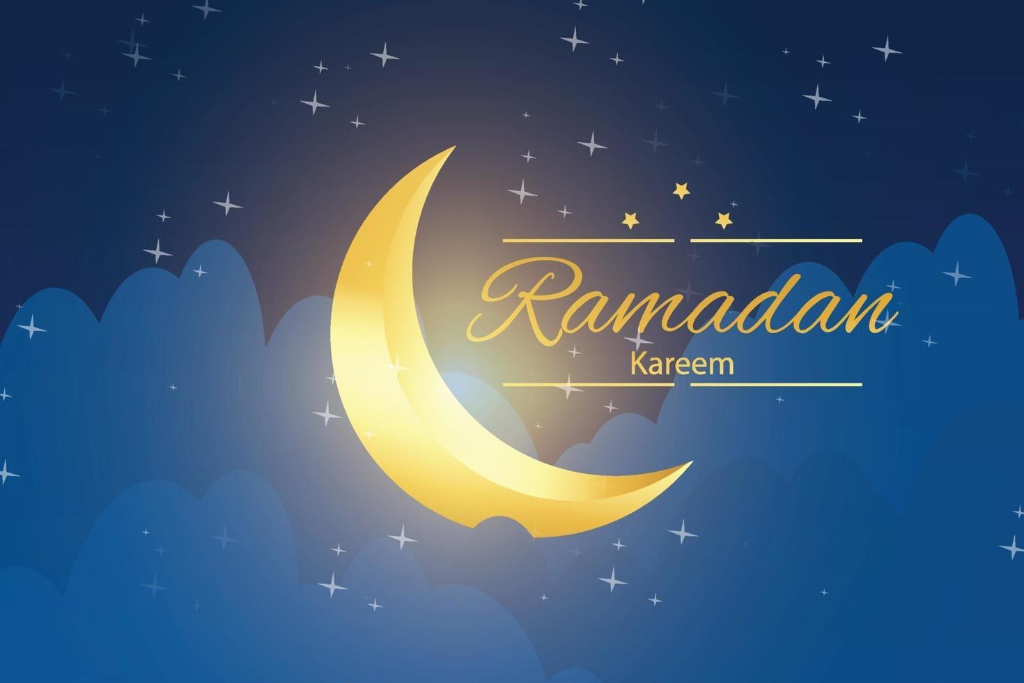 Illustrationsdesign, um den Monat Ramadan zu feiern vektor