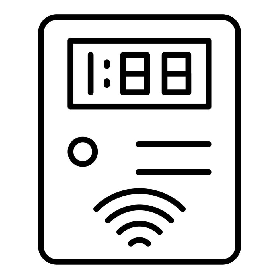 smart meter ikon stil vektor