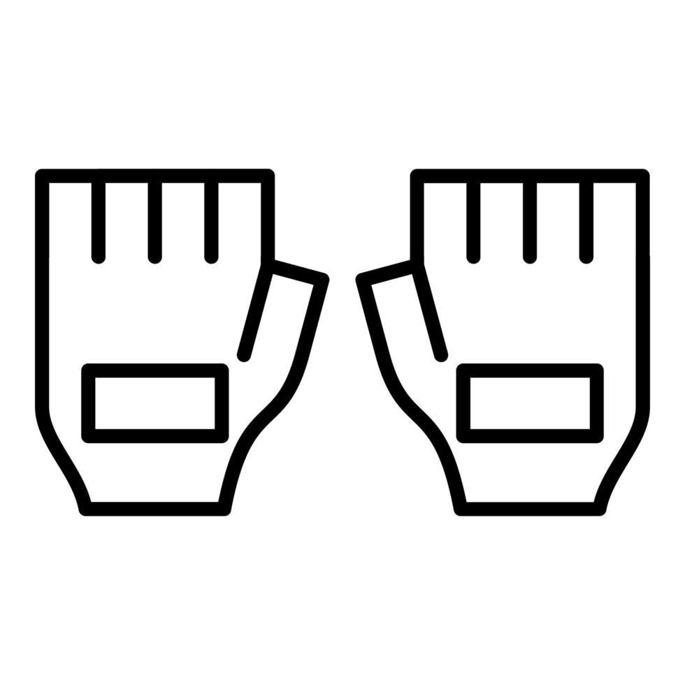 Radfahren Handschuhe Symbol Stil vektor