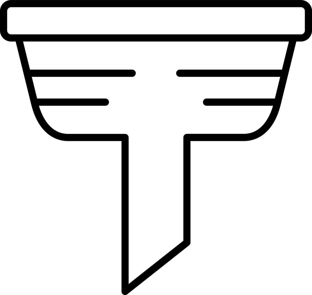 Filter Symbol Stil vektor