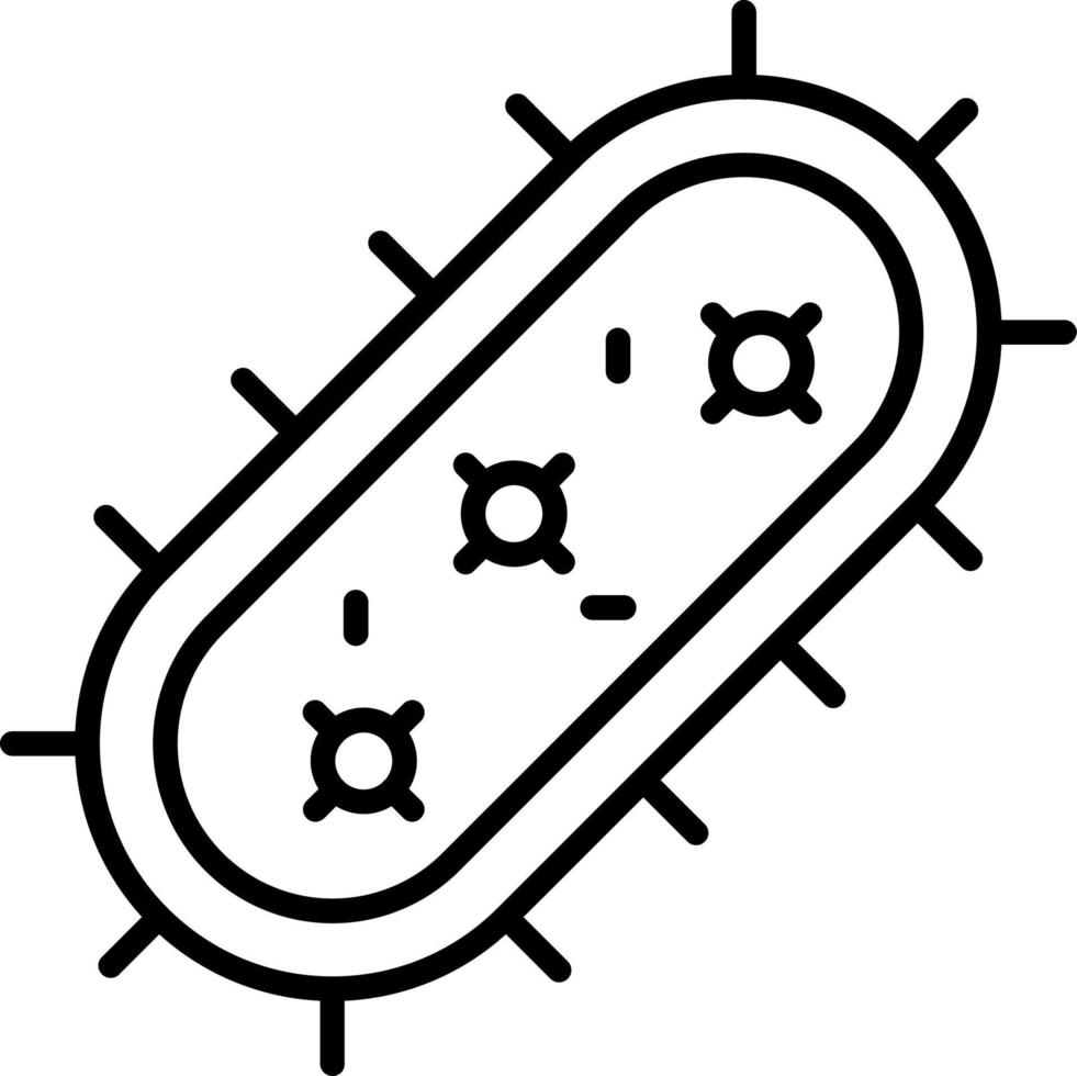 Bakterium Symbol Stil vektor