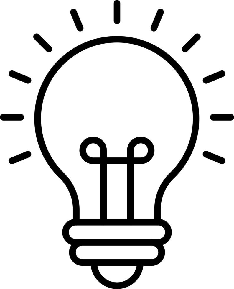 Glühbirnen-Icon-Stil vektor