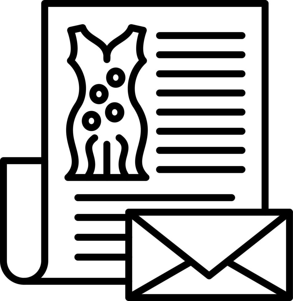 Mode Newsletter Symbol Stil vektor