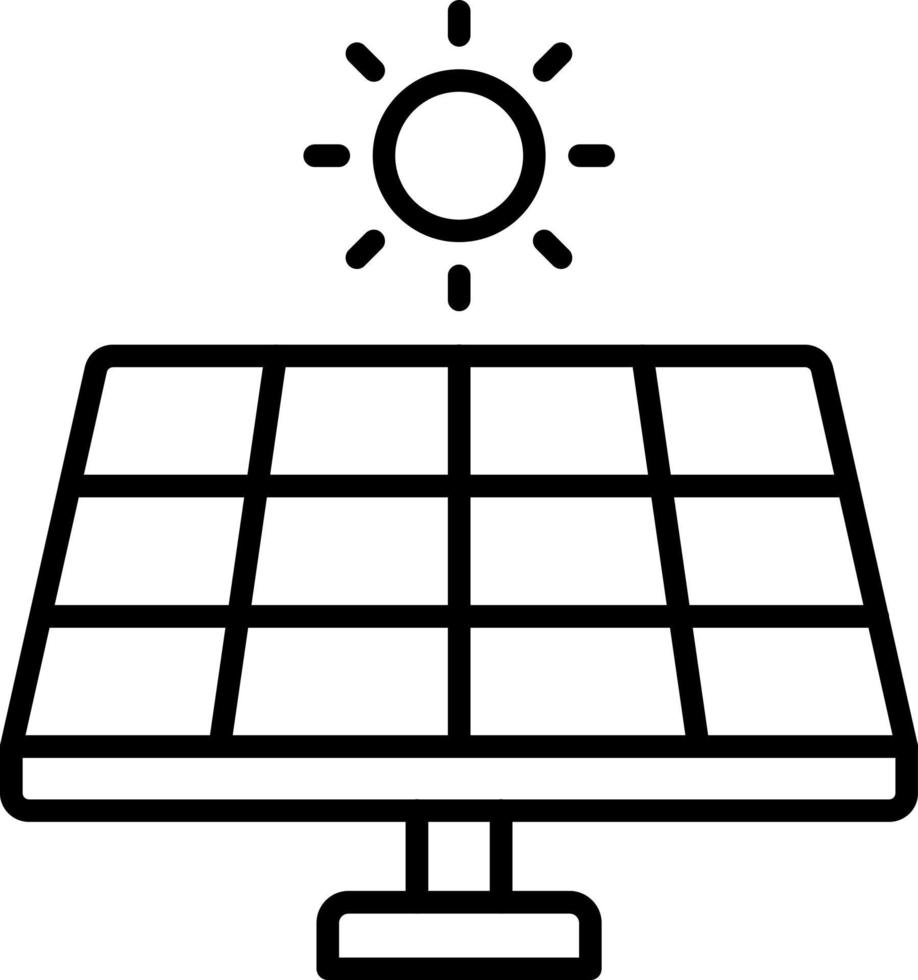 Solarpanel-Icon-Stil vektor