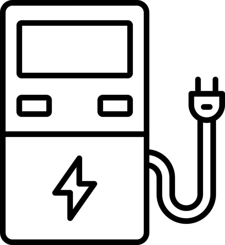 Leistung Bahnhof Symbol Stil vektor