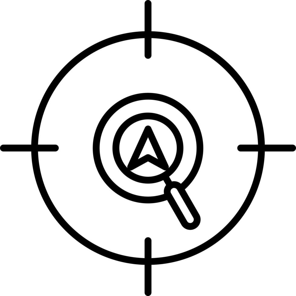 Verhalten Targeting Symbol Stil vektor