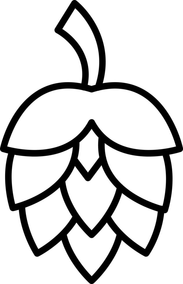 Hopfen Symbol Stil vektor