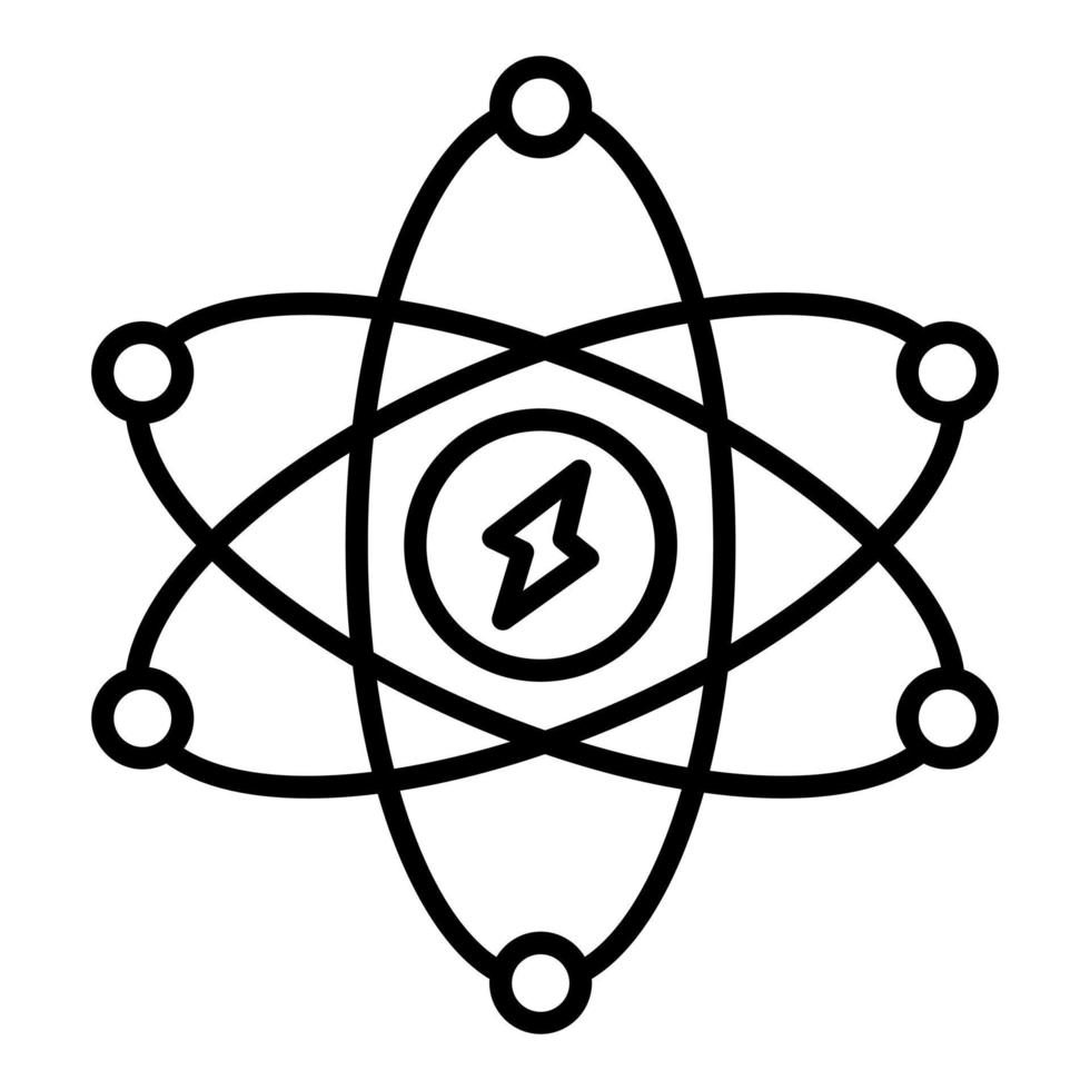 atomar Energie Symbol Stil vektor