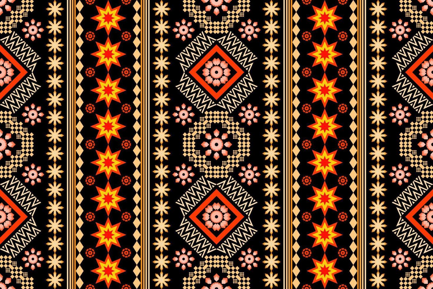 geometrisches ethnisches orientalisches traditionelles kunstmuster. figur stammesstickerei style.design für ethnischen hintergrund, tapete, kleidung, verpackung, stoff, element, sarong, vektorillustration vektor