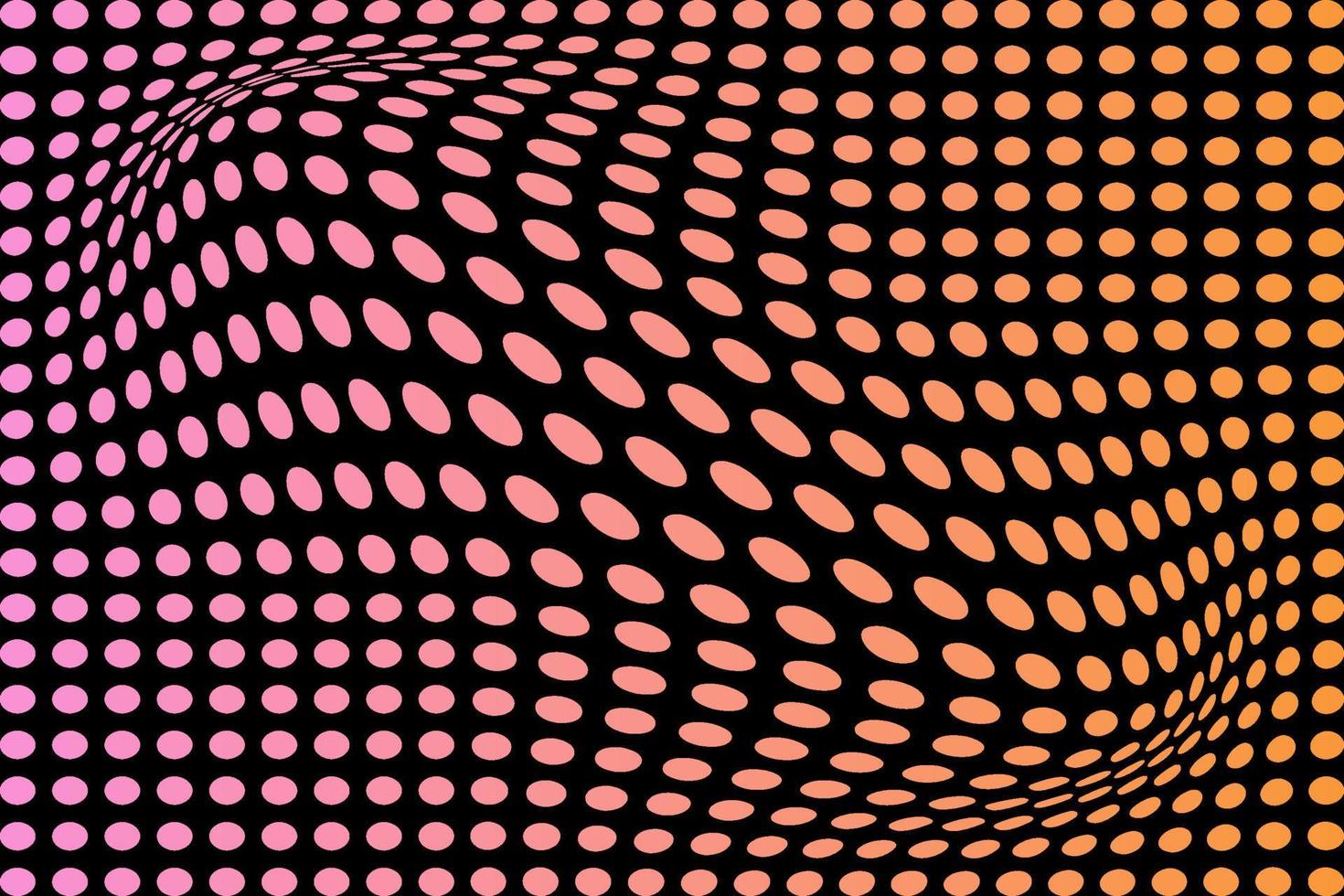 abstrakt geometrisch konvex Verzerrung. futuristisch gepunktet Hintergrund. modisch Rave leuchtend retro Gradient. Vektor Illustration von Kette.