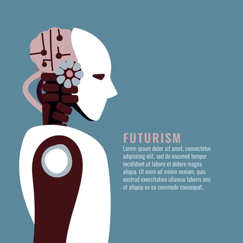 Person för framtiden vektor