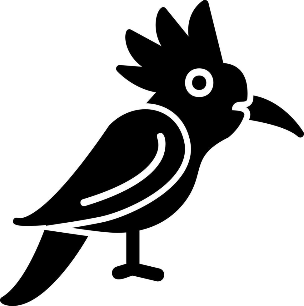 härfågel fågel ikon vektor