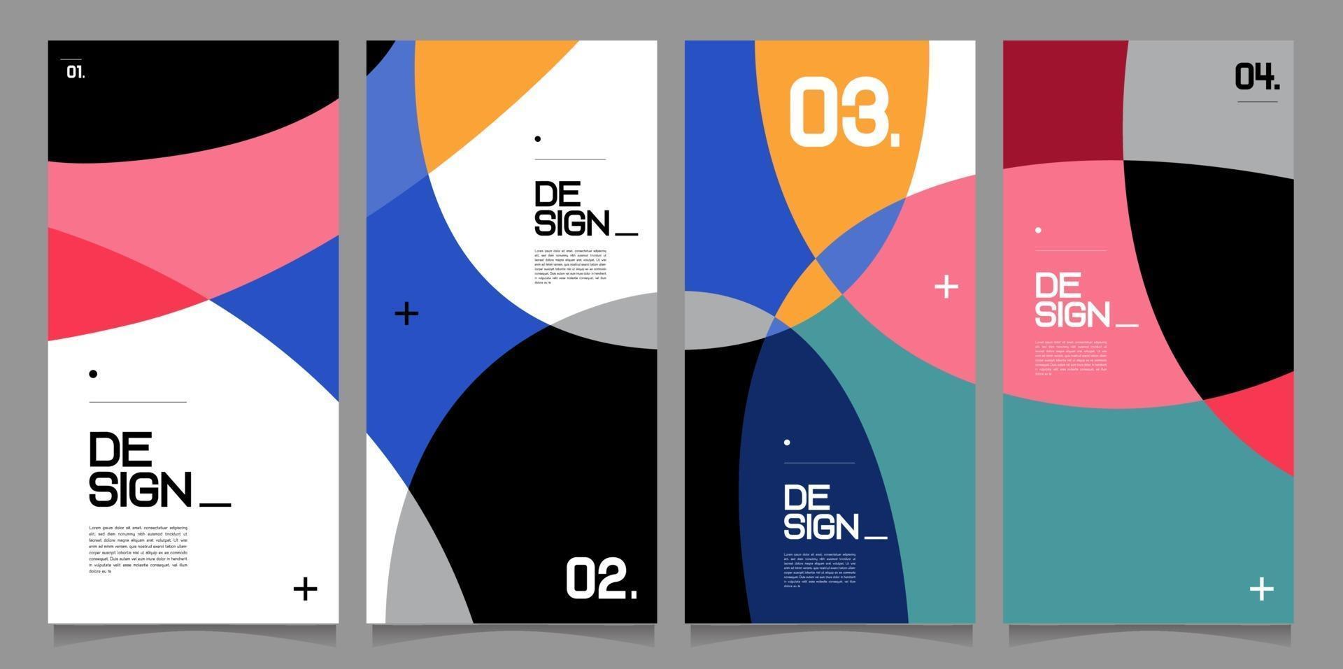 vektor banner mall minimalistisk stil för företag