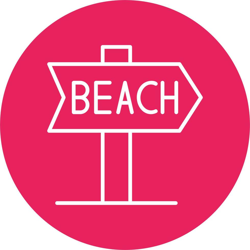 Strand Richtung Vektor Symbol