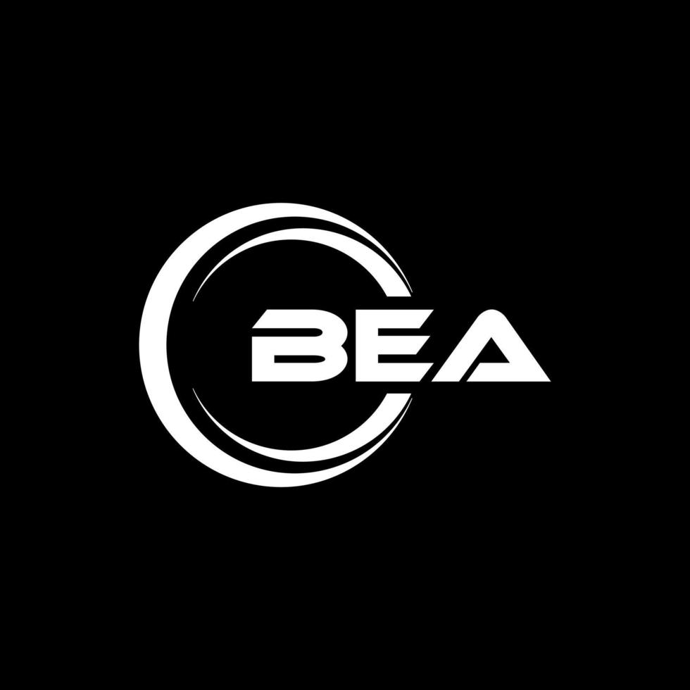 Bea-Brief-Logo-Design in Abbildung. Vektorlogo, Kalligrafie-Designs für Logo, Poster, Einladung usw. vektor