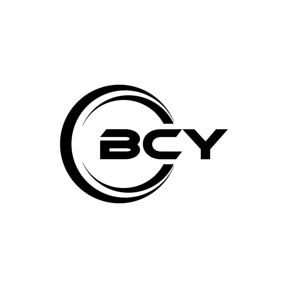 bcy Brief Logo Design im Illustration. Vektor Logo, Kalligraphie Designs zum Logo, Poster, Einladung, usw.