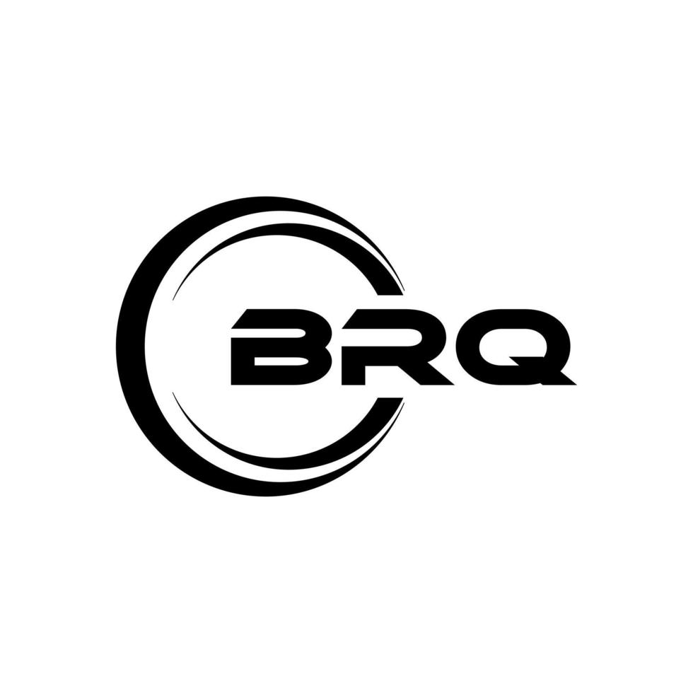 brq Brief Logo Design im Illustration. Vektor Logo, Kalligraphie Designs zum Logo, Poster, Einladung, usw.