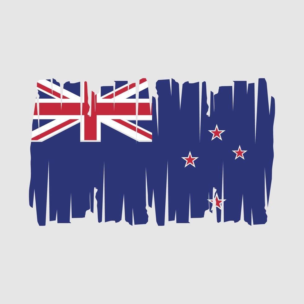 ny zealand flagga vektor illustration