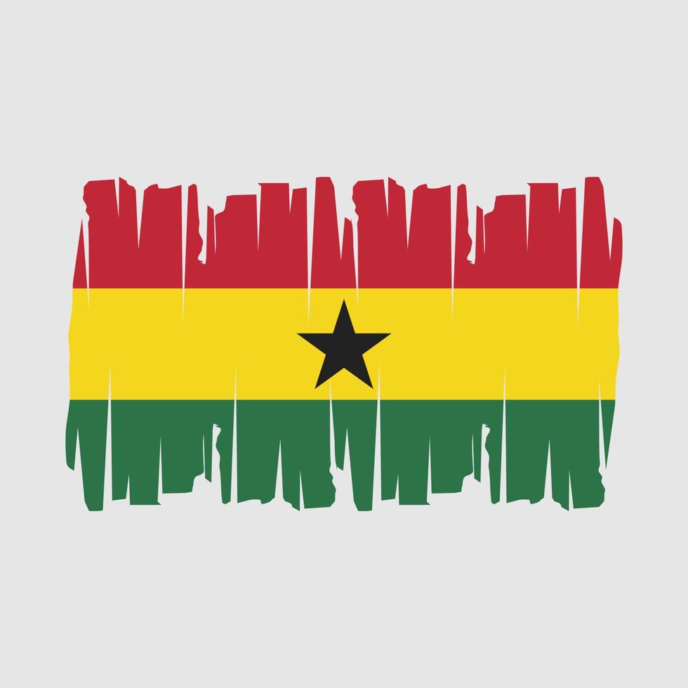 ghana flagga vektor illustration