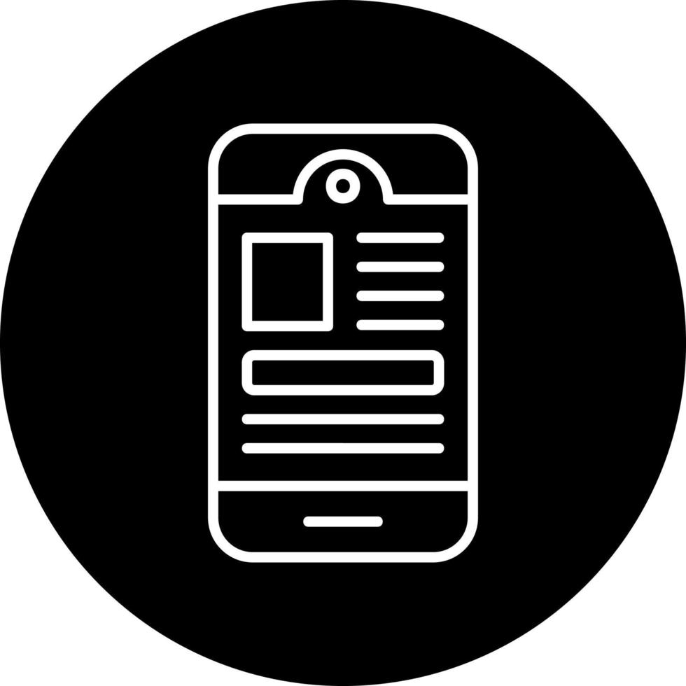 mobil app vektor ikon