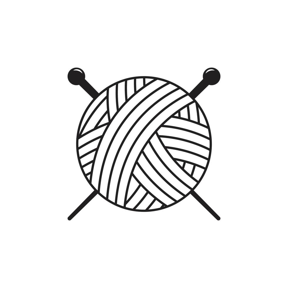 Garn Ball Symbol vektor