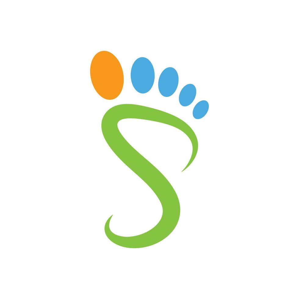 Fuß Pflege Logo vektor