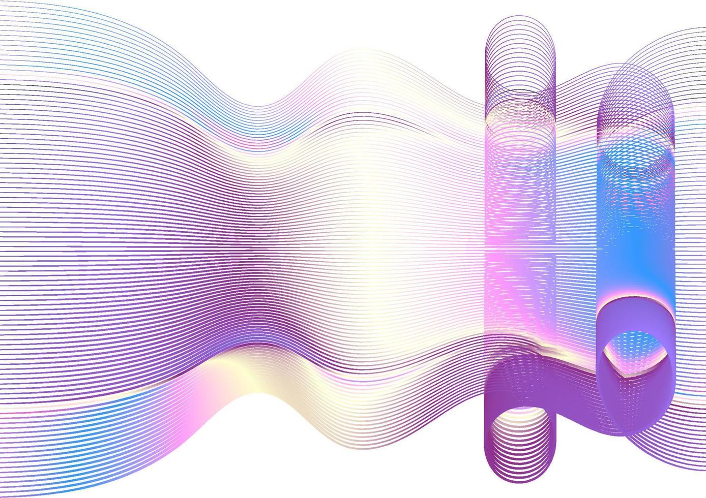 abstrakt bakgrund. vågor linje band färgrik. vektor illustration.
