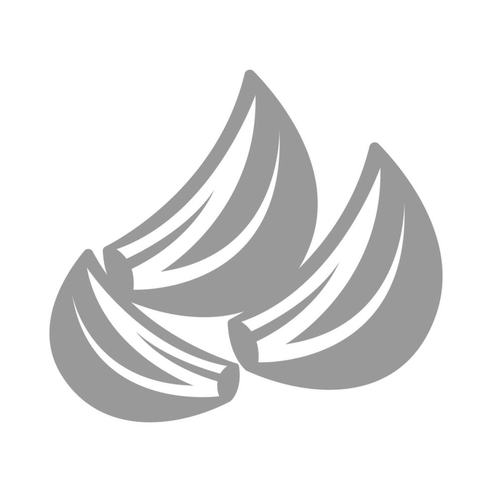 Knoblauch Symbol Logo Design vektor