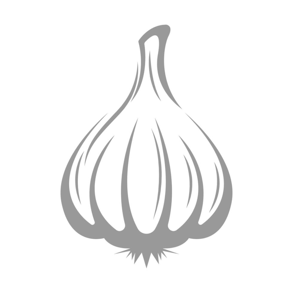 Knoblauch Symbol Logo Design vektor