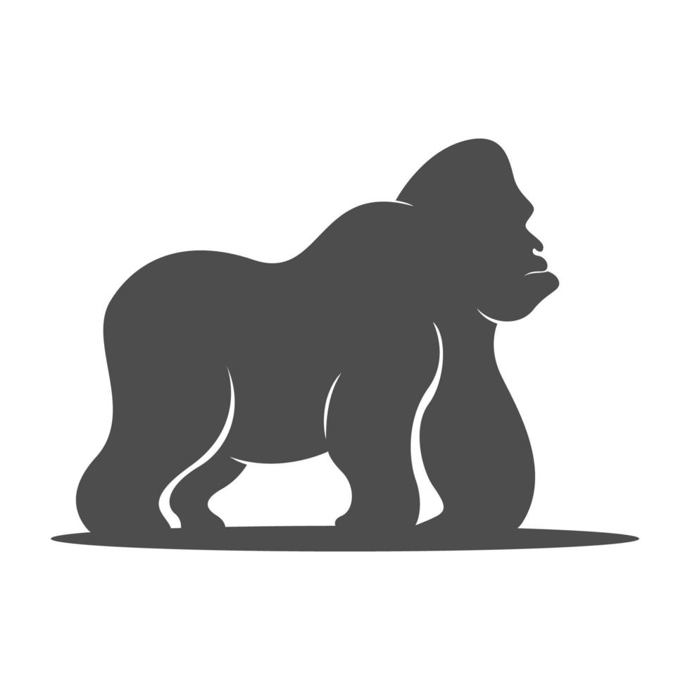 gorilla logotyp ikon design vektor