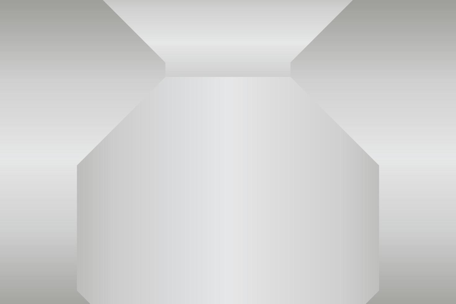 einfach Hexagon Silber Hintergrund Design vektor