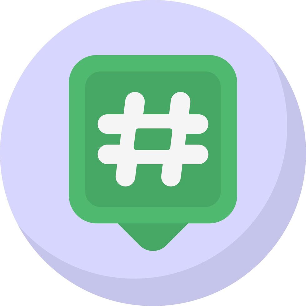 hashtags vektor ikon design