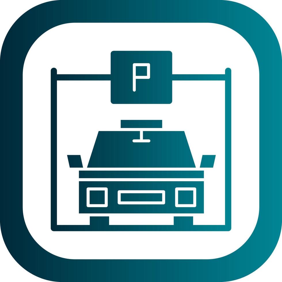 Parkplatz-Vektor-Icon-Design vektor