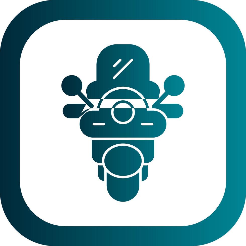 Motorrad-Vektor-Icon-Design vektor